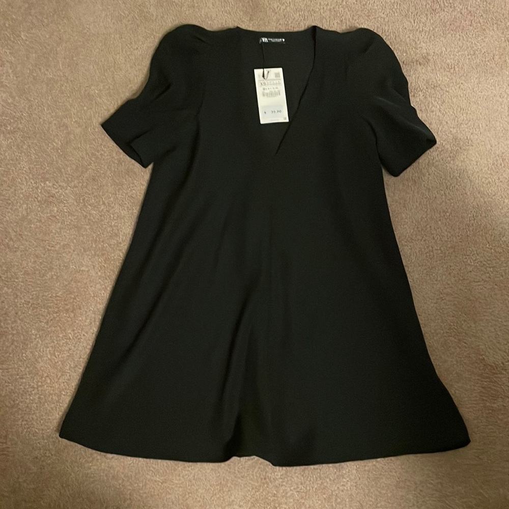 Zara black A line dress
